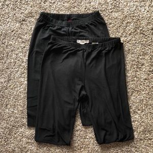 2 PAIRS black leggings
